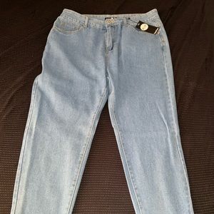 Plus high waist mom jeans